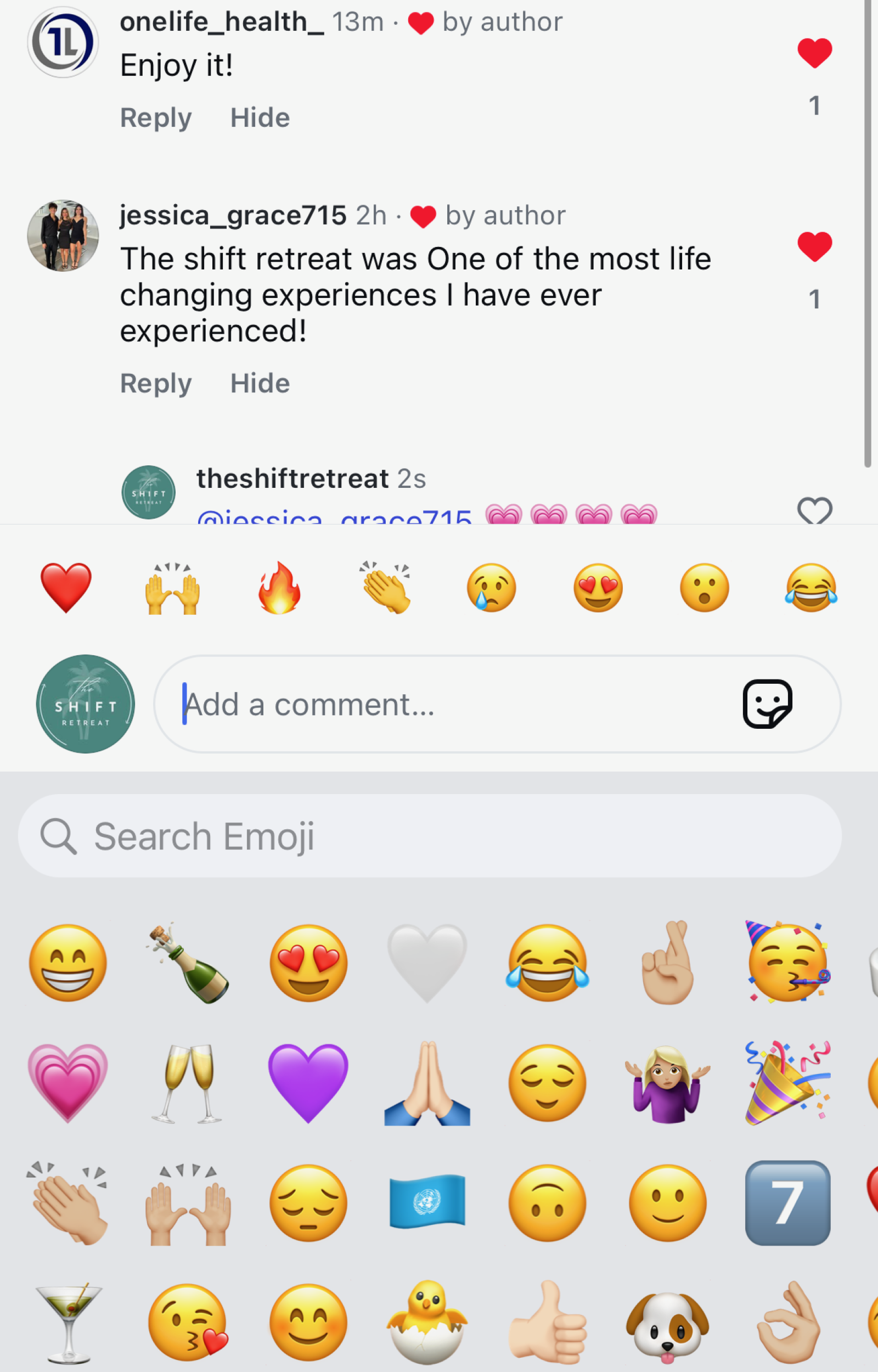 Jessica Comment IG